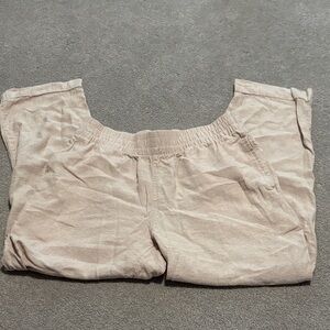 Old Navy Beige Linen Pants small